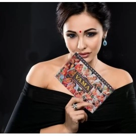 Vama Fashions Multicolour Plain Glitter Sparkle Shaded Crystal Diamond Stone bindi Booklet sticker for Women (Designer bindi book)