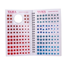 Vama Fashions Multicolour Plain Glitter Sparkle Shaded Crystal Diamond Stone bindi Booklet sticker for Women (Designer bindi book)