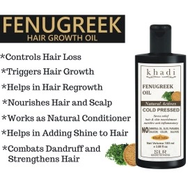 SLR Khadi Fenugreek Oil Cold Pressed - For Hair & Body Massage Oil - 100 Ml (Pack Of 1)