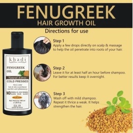 SLR Khadi Fenugreek Oil Cold Pressed - For Hair & Body Massage Oil - 100 Ml (Pack Of 1)