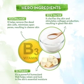 Mamaearth Rice Face Scrub for Glowing Skin, With Rice Water & Niacinamide for Glass Skin - 100 g