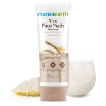 Mamaearth Rice Face Wash with Rice Water & Niacinamide for Glass Skin | Gently Cleanses, Hydrates & Brightens | Reduces Dark Spots & Blemishes | Suitable for All Skin Types | Paraben Free, 100ml