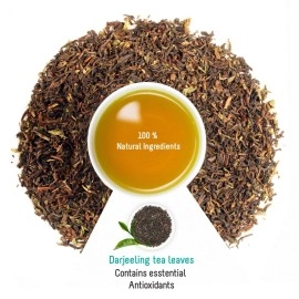 OH CHA - Muscatel Darjeeling Tea|Premium Single Estate 100% Whole Leaf Black Tea|Seductively Sweet Muscatel Flavor|Pure Unblended Darjeeling Long Leaf Tea|35Gram Tin Caddy - Loose Leaves