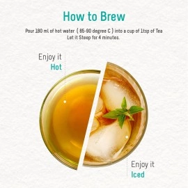 OH CHA - Muscatel Darjeeling Tea|Premium Single Estate 100% Whole Leaf Black Tea|Seductively Sweet Muscatel Flavor|Pure Unblended Darjeeling Long Leaf Tea|35Gram Tin Caddy - Loose Leaves