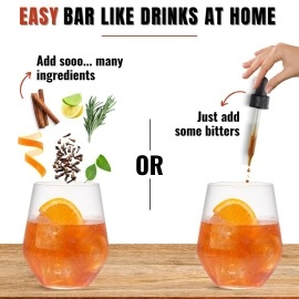 Bab Louie & Co. Orange Bitters for Cocktails | India\'s First Non-Alcoholic Handcrafted Bitters | 100% Natural Made with Real Fruits, Herbs & Spices |Fresh Citrus Notes | Manhattan, ni, Sidecar,