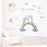 JAAMSO ROYALS Creative Unicorn Rainbow Design Vinyl Self Adhesive Peel and Stick, Room Decor, Hall Decor, Kids Room Decor, Living Room Decor, Baby\'s Bedroom Dcor Wall Stickers (60 CM X 90 CM)