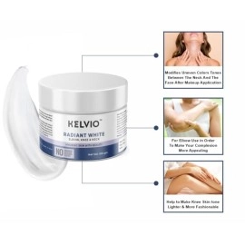 Kelvio Radiant White Elbow, Knee & Neck skin Whitening cream For Women, Men & Girls100gm