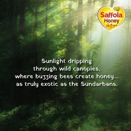 Saffola Honey, 100% Pure NMR tested Honey, Squeezy Pack, 2 x 350g (Buy 1 Get 1)