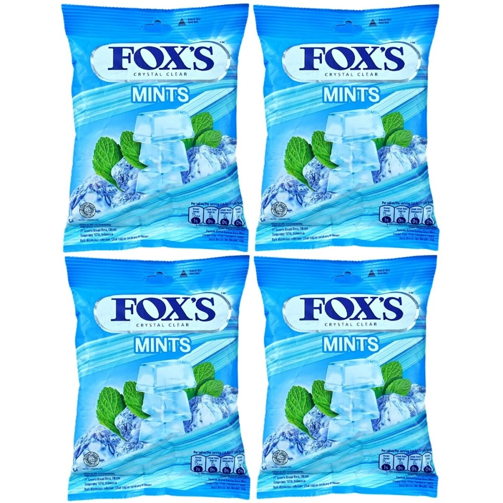 Fox\'s Crystal Clear Mints 90gms- Pack of 4