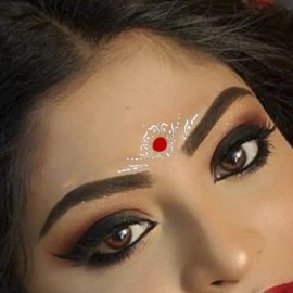 Comet Busters Traditional Bridal Bengali Wedding Bindi for Women (BIN1760)
