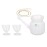 RCSP Round Jal Neti Pot & Eye Wash Cup Set | Helpful in Sinus, Lightweight Round Style Neti Lota with Eye Wash Cup & Neti Sutra Cotton | Pack of 4| 1 Neti Pot, 2Eye Wash Cup, 1Neti Sutra | Combo Pack