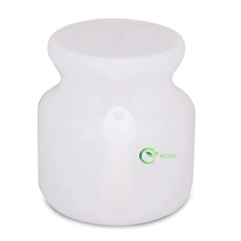 RCSP Round Jal Neti Pot & Eye Wash Cup Set | Helpful in Sinus, Lightweight Round Style Neti Lota with Eye Wash Cup & Neti Sutra Cotton | Pack of 4| 1 Neti Pot, 2Eye Wash Cup, 1Neti Sutra | Combo Pack