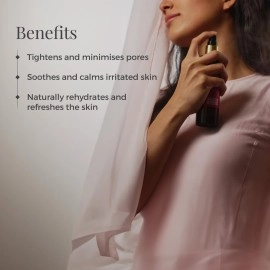 Forest Essentials Travel Size Facial Tonic Mist Pure Rosewater | Refreshing Face Toner For Pore Tightening and Hydration | Alcohol-Free Toner For Glowing Skin | 50 ml