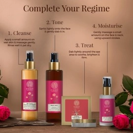 Forest Essentials Travel Size Facial Tonic Mist Pure Rosewater | Refreshing Face Toner For Pore Tightening and Hydration | Alcohol-Free Toner For Glowing Skin | 50 ml