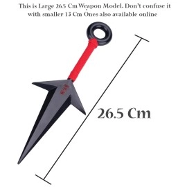 STORE 2508 Kids To Adults Anime Nruto Plastic Weapon Toy Hokage Minato\'s Kunai Cosplay Armor 26.5 Cm With Box Japanese Anime Cosplay,Multicolor