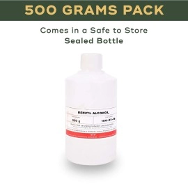 BRM Chemicals Benzyl Alcohol - 1 KG For Soap Making, Shampoo, Lotions, Cosmetic Making & DIY Personal Care For Face, Hair, Skin & Body