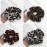 BELICIA Cheetah Hair Scrunchies 5pcs Big Large Fashion Chiffon Leopard-print Scrunchie Ponytail Holder Hair Elastic Hair Ties Hair Bands Animal-printed Pattern Scrunchy for Women Landy
