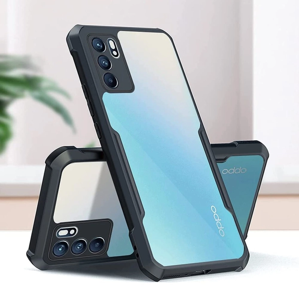 Fashionury Back Cover for Oppo Reno 6 5G (TPU, Polycarbonate | Transparent)