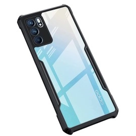 Fashionury Back Cover for Oppo Reno 6 5G (TPU, Polycarbonate | Transparent)