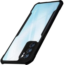Fashionury Back Cover for Oppo Reno 6 5G (TPU, Polycarbonate | Transparent)