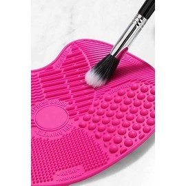 CLOSAL Silicone Makeup Brush Cleaning Mat, Makeup Brush Cleaner, Cosmetic Spa Brush Cleaning Mat Portable Washing Tool Scrubber with Suction Cup