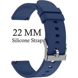 ADAMO Watch Straps - 22MM Silicone Strap Compatible with Amazfit GTS 2 Mini, Bip U, Bip S, GTS, GTR, Galaxy Watch Active 2