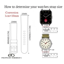 ADAMO Watch Straps - 22MM Silicone Strap Compatible with Amazfit GTS 2 Mini, Bip U, Bip S, GTS, GTR, Galaxy Watch Active 2