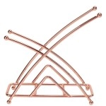 Kiwilon Rose Gold Metallic Napkin Holder for Dining Table Tissue Paper Dispenser for Kitchen Countertops