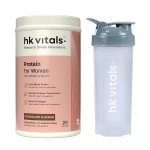HealthKart HK Vitals ProteinUp Women (Chocolate, 400 g) with 600 ml Shaker, for Strength and Beauty (Combo Pack)