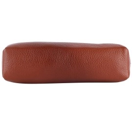 HAMMONDS FLYCATCHER Leather Utility Pouch-Multi-Use Genuine Leather Pencil Case, Cosmetic Pouch, Stationery Pouch, Coin Pouch, Makeup Brush Pouch For Women & Men-School & Office Organizer-Tan - 5 Cm