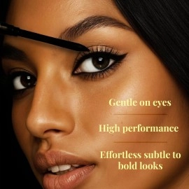 Just Herbs Retractable 2 in 1 Herbal Eyeliner + Kajal with Almond Oil & Vitamin E, 11 Hour Stay, Singlestroke, Smudgeproof & Fadeproof - Black 0.3g