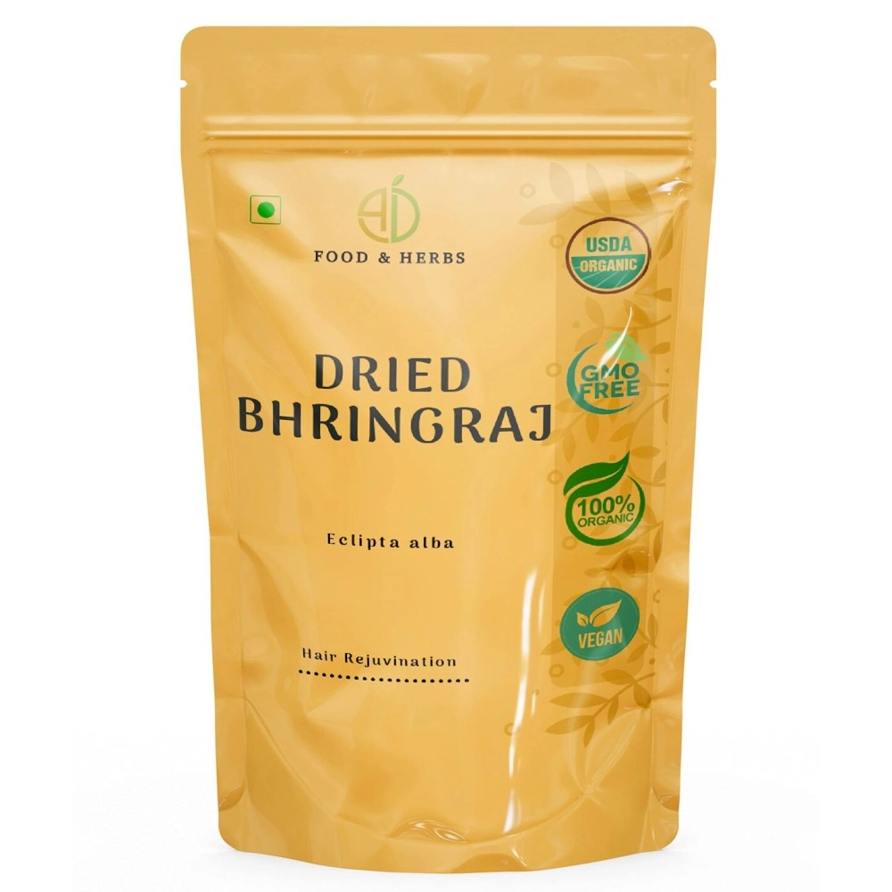A D Food & Herbs Organic Dried Bhringraj/Eclipta Alba/False Daisy/Kesh Raj Dry Leaves ( 20 Gms)