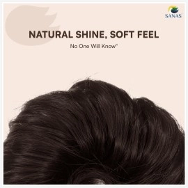 Sanas (4Pcs) hair accessories for women wedding stylish hair extensions hair bun accessories artificial scrunchies for women juda extension messy hair buns Wig rubber band for hair 4Pcs (Brown)