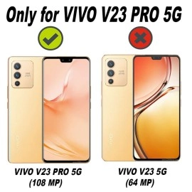 REALCASE Vivo V23 Pro 5G Back Cover Case | Stylish Frameless Matte Hard Skin | Soft TPU Shock Proof Bumper Back Cover for Vivo V23 Pro 5G (F-Black)