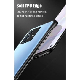 REALCASE Vivo V23 Pro 5G Back Cover Case | Stylish Frameless Matte Hard Skin | Soft TPU Shock Proof Bumper Back Cover for Vivo V23 Pro 5G (F-Black)