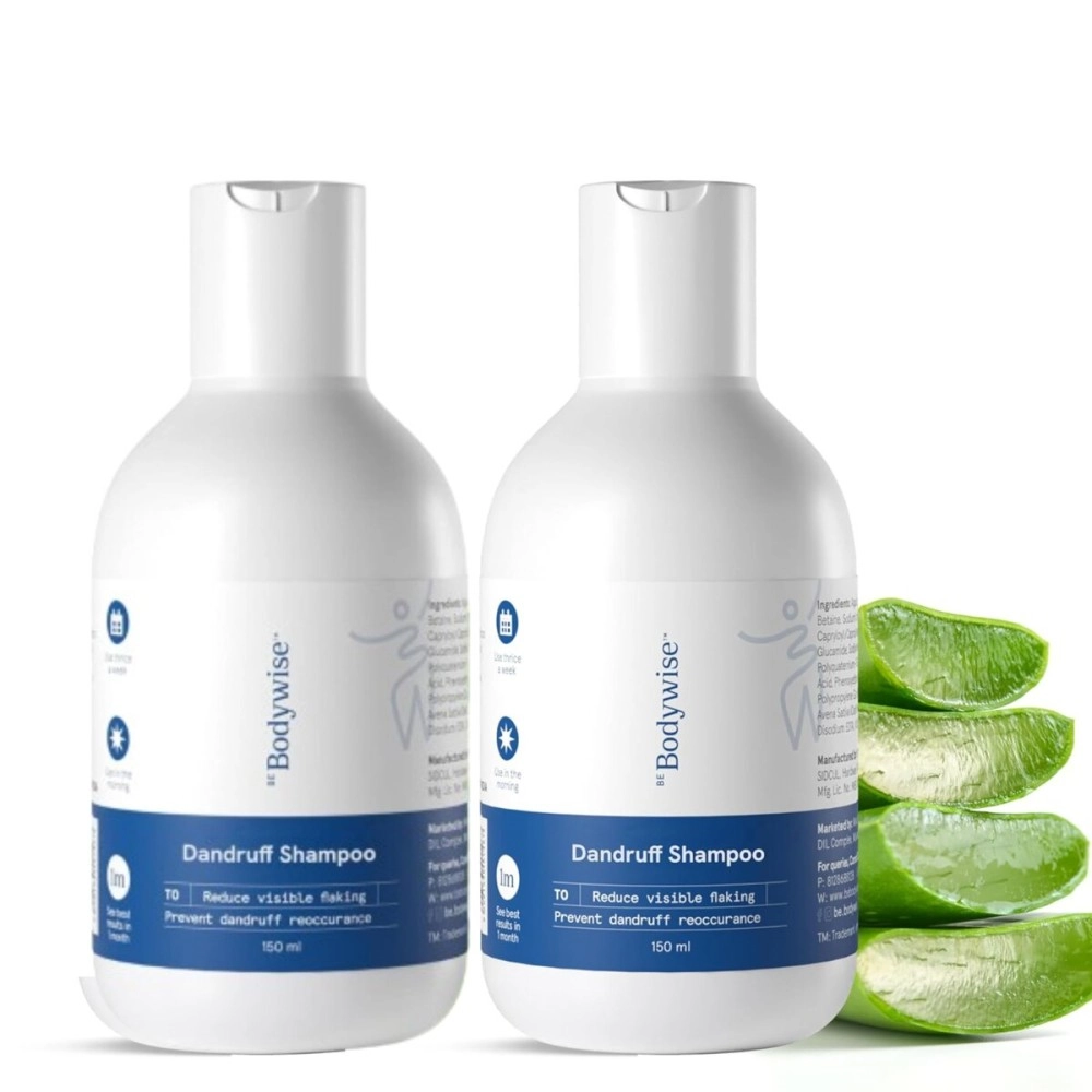 Be Bodywise Anti Dandruff Shampoo for Women 300ml | Targets Dandruff, & Removes Visible Flakes | Reduces Inflammation | Shampoo for Smooth & Frizz Free Hair | pack of 2