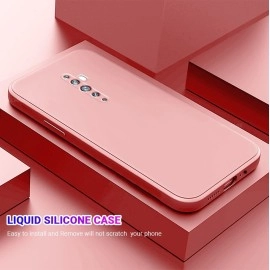 LIRAMARK Silicone Soft Back Cover Case for Oppo Reno 2F/Reno 2Z (Pink)