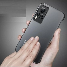 REALCASE Vivo X60 5G Back Cover Case | Stylish Frameless Matte Skin | Soft TPU Shock Proof Bumper Back Cover for Vivo X60 5G (F-Blue)