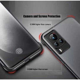 REALCASE Vivo X60 5G Back Cover Case | Stylish Frameless Matte Skin | Soft TPU Shock Proof Bumper Back Cover for Vivo X60 5G (F-Blue)