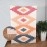 HOMA DORN Chindi Handmade Printed Modern Dhurrie/Rugs/Carpet for Living Room/Drawing Room Enhanced Decor for Bedroom (Multicolor, 2 Feet x 3 Feet)