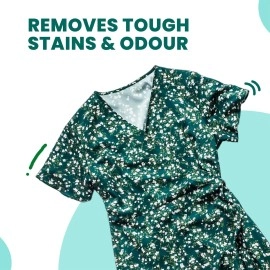 Happi Planet | Organic Laundry Liquid Detergent | 1L | Floral Mist Fragrance | Front Load & Top Load | Natural, Plant Based, Eco-Friendly, Herbal, Non-Toxic | Removes Stains & Odour, Protects Colour