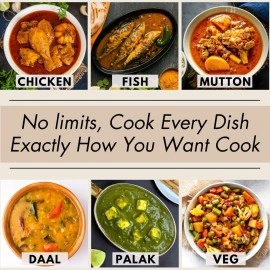 EVMASTU Tamra Biryani Handi-3.7 LTR|Chicken Mutton Rice Fish Curry Cooking Pot,Heavy Bottom Cookware,Degh,Utensil|3.5MM Thick Durable Wide,Handcrafted Unbreakable Kadai,Uruli