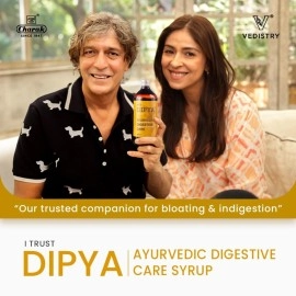 Charak Dipya Syrup - Ayurvedic Digestive Care Syrup | Syrup For Digestion Acidity Gas and Bloating Ayurvedic Tonic, boosts digestive immunity Stomach Pain - Acidity, Indigestion (450ml -Pack of 1)