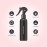 PACKCESS Plastic 200Ml Trigger Spray Bottle For Hairstyling, Ironing, Plant Misting, Gadget & Car Cleaning, Dispensing Sanitizer Empty Spray Bottle For Salon & Home Pack Of (2), Black