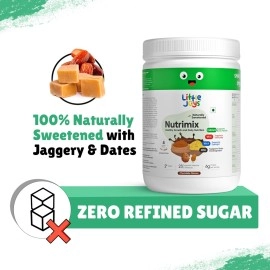 Little Joys Nutrition Powder Chocolate Flavor 400 grams | Health & Nutrition Drink for Young Kids (2+ Years) | With Goodness of - Ragi, Bajra, Jaggery, Dates, Almond, Walnuts, & Oats