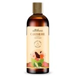 Satthwa Cold Pressed Castor Oil (Arandi ka Tel) for Moisturising Skin, Stronger Hair, Nail & Eyelash, Hexane Free, Pure & Virgin Grade for Men and Women - 200ml