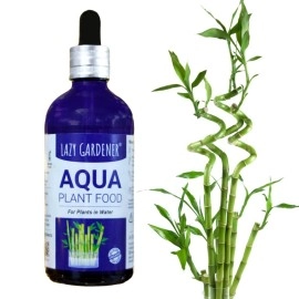 Lazy Gardener Aqua Plant Fertilizer | Liquid Fertilizer for Money Plant & Lucky Bamboo | Aqua Plant Food for Indoor Water Plants (100ml)