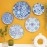 RITUALISTIC Portuguese Wall Plates- Set of 5 | Wall Arts for Home decoration, Living Room, Bedroom, Office Decor |Wall Sculpture(Blue Color)