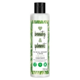 Love Beauty And Planet & Tea Tree, Peppermint & Vetiver Natural Conditioner For Oily Scalp Hair|No Sulfates,No Paraben|200Ml,1 Count