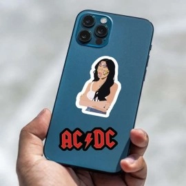 CodersParadise Pack of 58 Random Music Aesthetic Vinyl Stickers for Laptop, Journal, Bike Helmet, Diary, Guitar, Mobile Case - Waterproof - CodersParadise